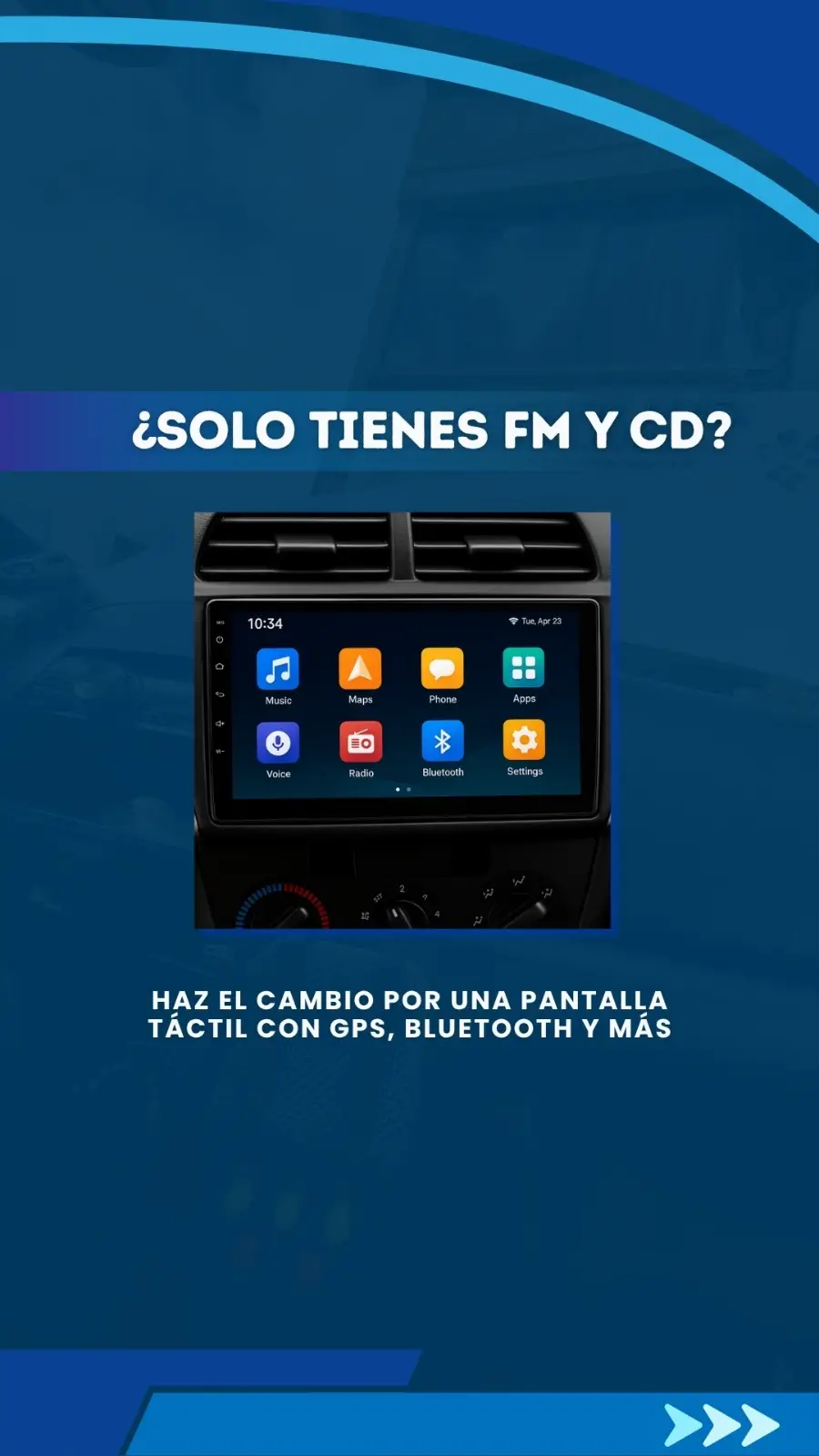 Pantalla Táctil Multimedia: GPS, Bluetooth y Conexión Total