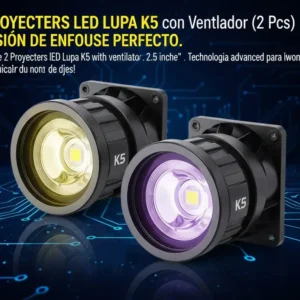 Proyectores LED Lupa K5 con Ventilador